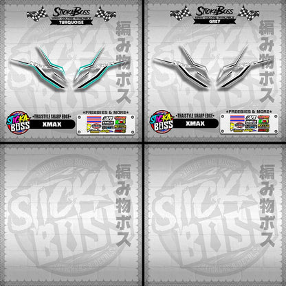 XMAX DECALS ( THAISTYLE SHARP EDGE )【WITH FREEBIES】