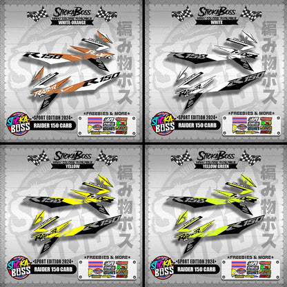 RAIDER 150 CARB DECALS ( SPORT EDITION 2024 )【WITH FREEBIES】