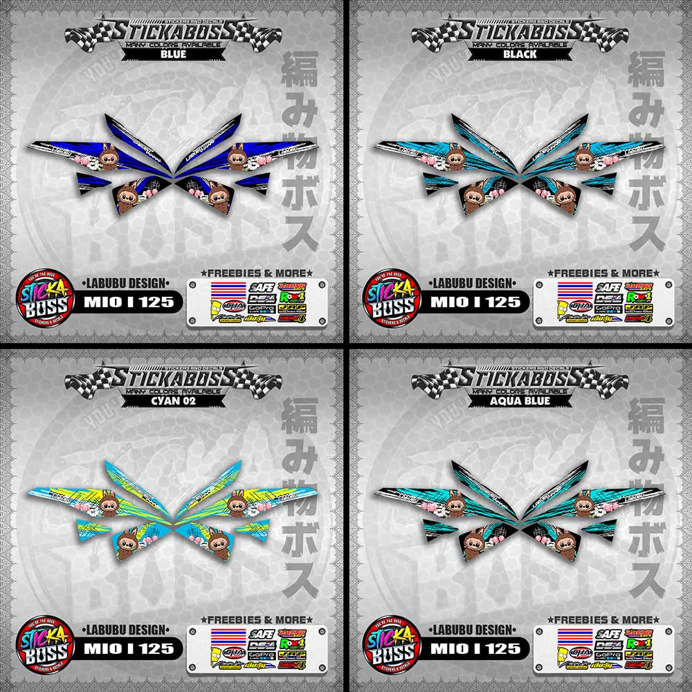 MIO I 125 STICKER DECALS ( LABUBU DESIGN )【WITH FREEBIES】