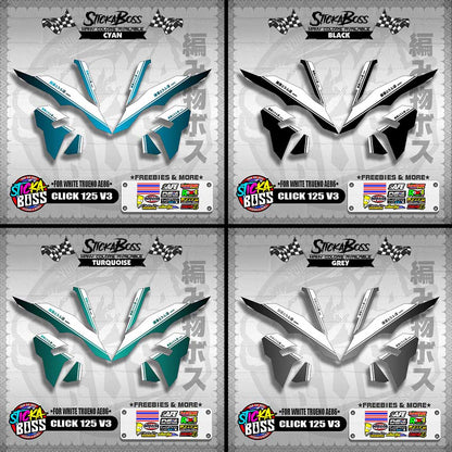 CLICK 125 V3 DECALS ( FOR WHITE TRUENO AE86 )【WITH FREEBIES】