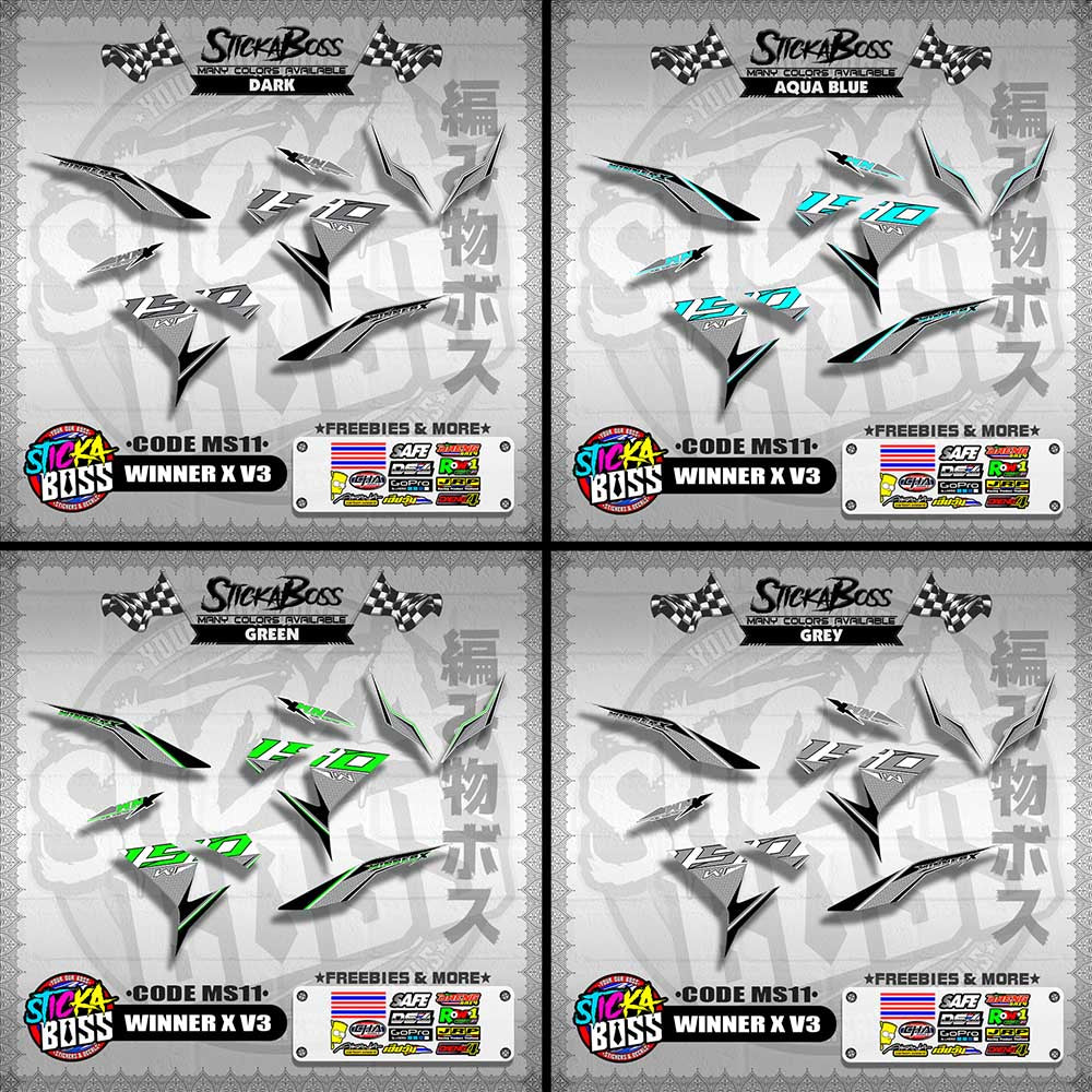WINNER X V3 DECALS ( CODE MS11 )【WITH FREEBIES】