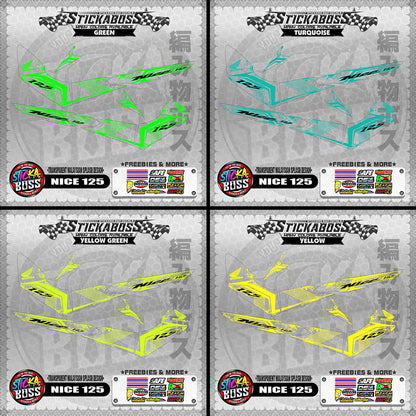 【PREMIUM UV PRINT】TRANSPARENT NICE 125 STICKER DECALS ( MALAYSIAN SPLASH DESIGN )【WITH FREEBIES】