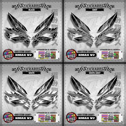 NMAX V2 STICKER DECALS ( 001 STAR LIGHT )【WITH FREEBIES】