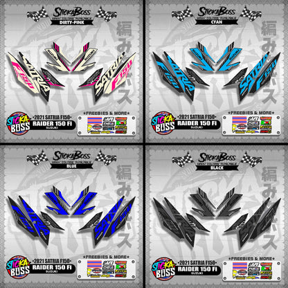 RAIDER 150 Fi DECALS ( 2021 SATRIA F150 )【WITH FREEBIES】