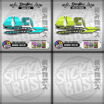 AEROX 155 V1 DECALS ( NEW 2024 VORTEX )【WITH FREEBIES】