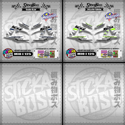 MIO I 125 MALAYSIAN DECALS ( FOR WHITE NEW SOLARIZ 2024 )【WITH FREEBIES】
