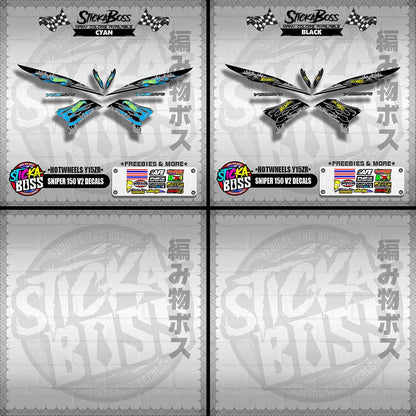 SNIPER 150 V2 DECALS ( HOTWHEELS Y15ZR )【WITH FREEBIES】