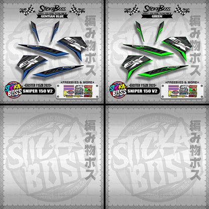 SNIPER 150 V2 DECALS ( EXCITER Y15ZR 2023 )【WITH FREEBIES】