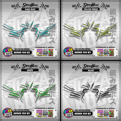 AEROX 155 V2 DECALS ( 2023 CUSTOM STRIPING )【WITH FREEBIES】