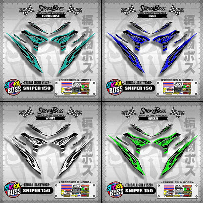 SNIPER 150 DECALS ( TRIBAL LIGHT Y15ZR )[ PREMIUM GLOSSY LAMINATED ]【WITH FREEBIES】