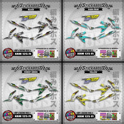 XRM 125 FI Decals - (JRP x DAENG VER.1) [STREET BIKE CONCEPT]【PREMIUM GLOSSY LAMINATED】