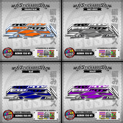 AEROX 155 V1 STOCK DECALS  ( 2020 THAILAND )【WITH FREEBIES】