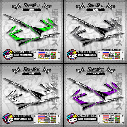 RAIDER 150 REBORN CARB DECALS ( 125 OLD DESIGN )【WITH FREEBIES】