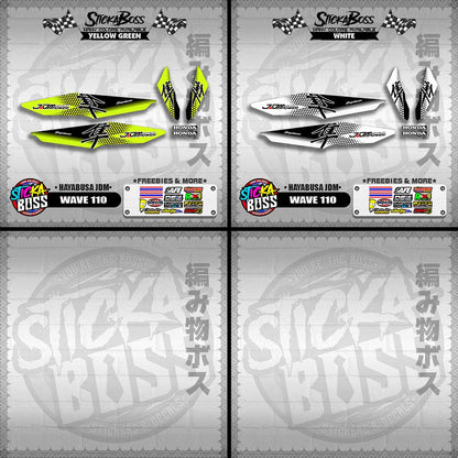 WAVE 110 DECALS ( HAYABUSA JDM)【WITH FREEBIES】