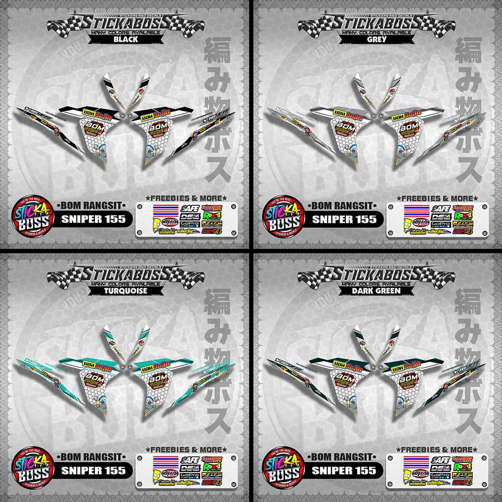 SNIPER 155 INDO DECALS ( BOM RANGSIT )【WITH FREEBIES】