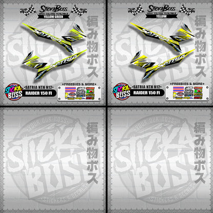 RAIDER 150 FI DECALS ( SATRIA NTN N12 )【WITH FREEBIES】