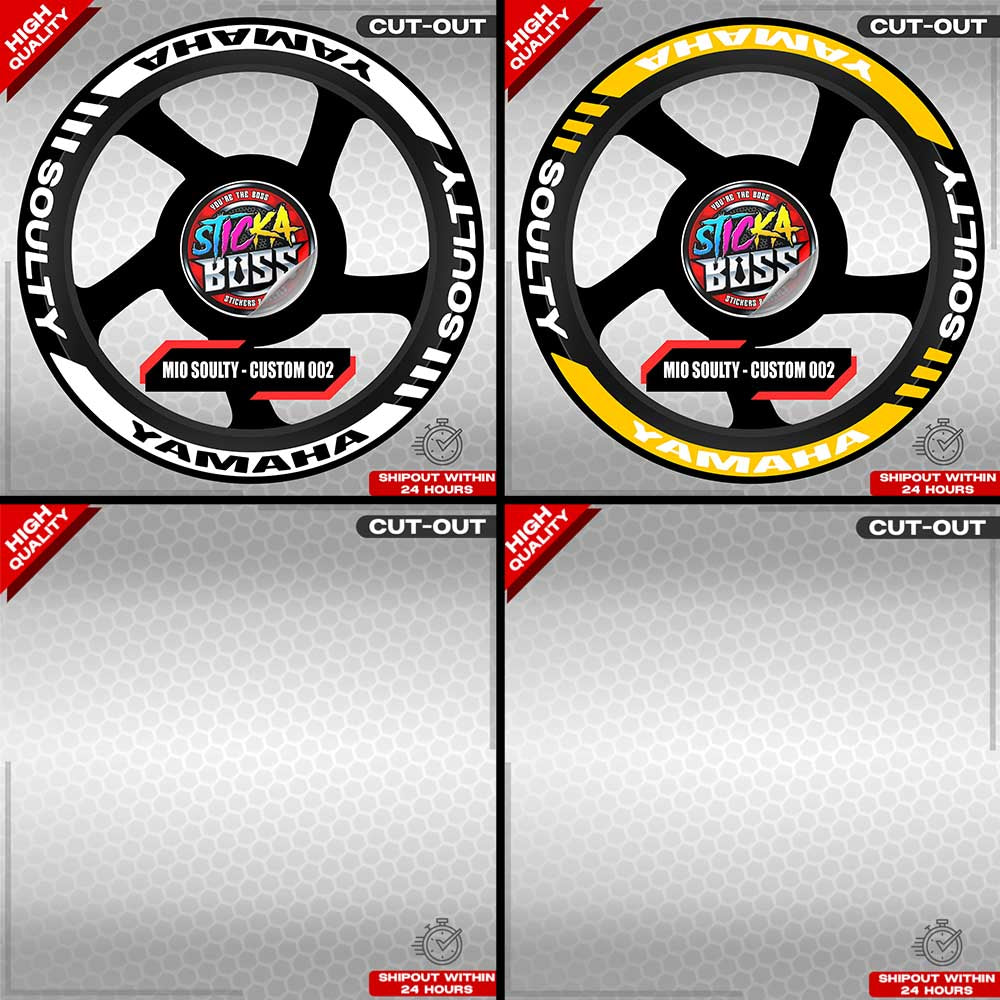 MIO SOULTY MAG STICKER SET ( 2 MAGS ) - CUSTOM 002 | VINYL WATERPROOF CUT-OUT DECALS