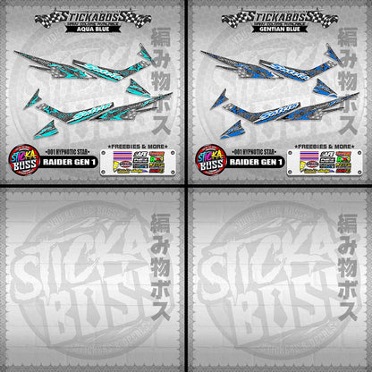 RAIDER GEN 1 MALAYSIAN STICKER DECALS (001 HYPNOTIC STAR)【WITH FREEBIES】