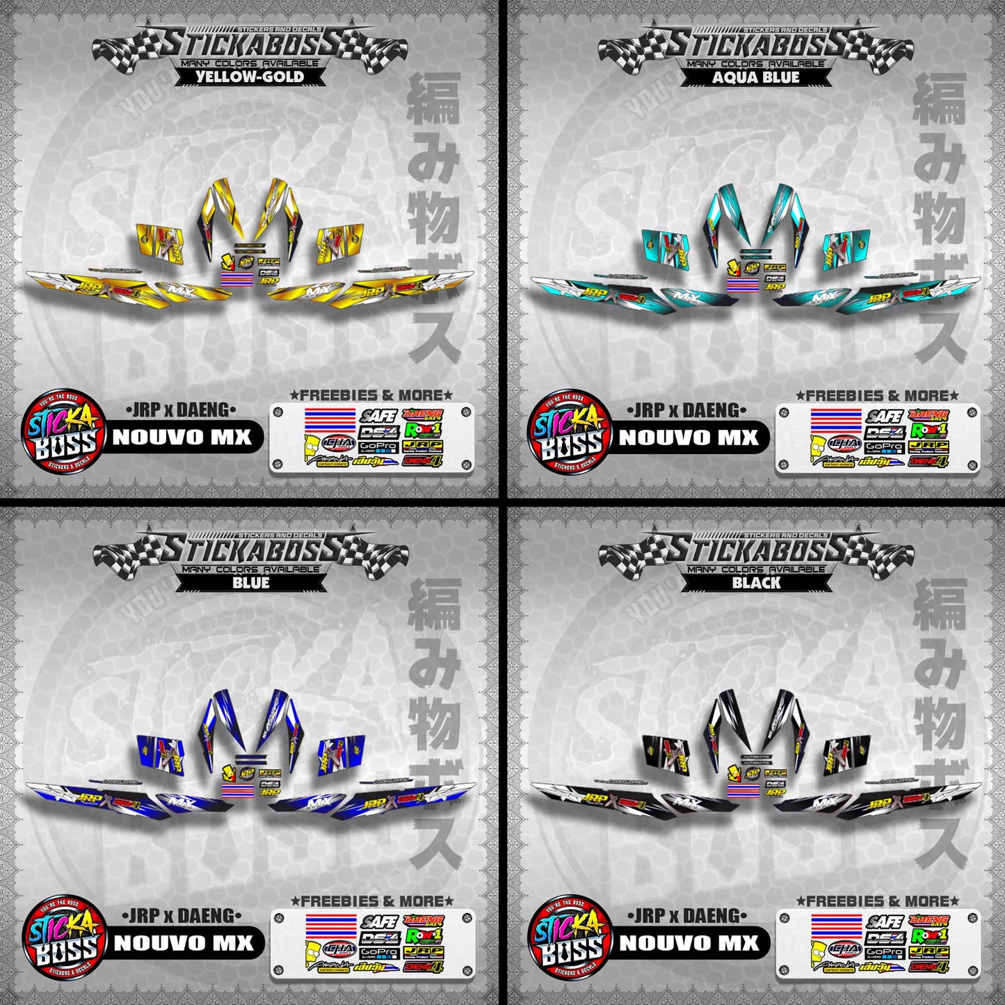 NOUVO MX Decals ( JRP x DAENG )【WITH FREEBIES】