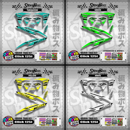 CLICK 125i V2 DECALS ( VARIO THAI 02 )【WITH FREEBIES】
