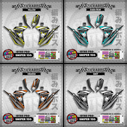 SNIPER 155 STICKER DECALS ( DYNO PRO )【WITH FREEBIES】