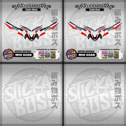 MIO GEAR STICKER DECALS ( REPSOL INSPIRED )【WITH FREEBIES】