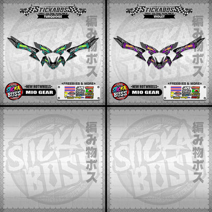 MIO GEAR STICKER DECALS ( NEW HOTWHEELS )【WITH FREEBIES】