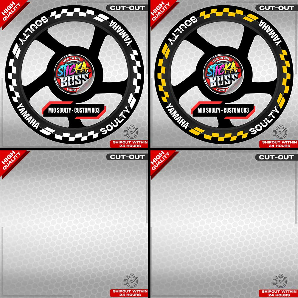 MIO SOULTY MAG STICKER SET ( 2 MAGS ) - CUSTOM 003 | VINYL WATERPROOF CUT-OUT DECALS