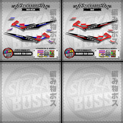 RAIDER 150 CARB DECALS ( TYPE R CONAN KYT )【WITH FREEBIES】
