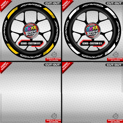 GENIO MAG STICKER SET ( 2 MAGS ) - CUSTOM 011 | VINYL WATERPROOF CUT-OUT DECALS