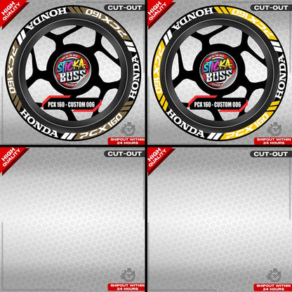 PCX 160 MAG STICKER SET ( 2 MAGS ) - CUSTOM 006 | VINYL WATERPROOF CUT-OUT DECALS