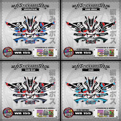 WR 155 STICKER DECALS ( 11 ELF EDITION )【WITH FREEBIES】