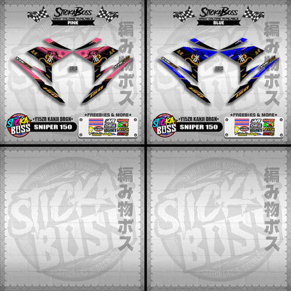 SNIPER 150 DECALS ( Y15ZR KANJI DRGN )【WITH FREEBIES】