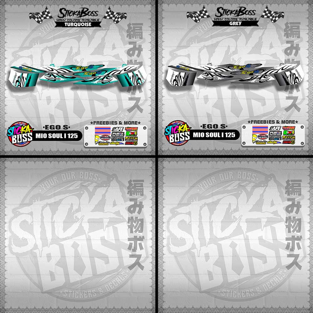 MIO SOUL I 125 DECALS ( EGO S )【WITH FREEBIES】