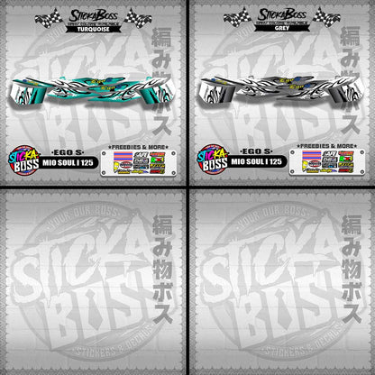 MIO SOUL I 125 DECALS ( EGO S )【WITH FREEBIES】