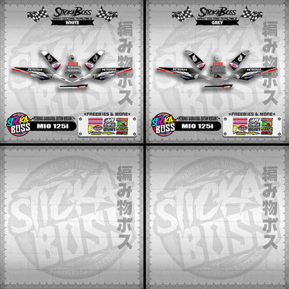 MIO 125i DECALS ( PETRONAS BARRACUDA EDITION VERSION 2 )【WITH FREEBIES】