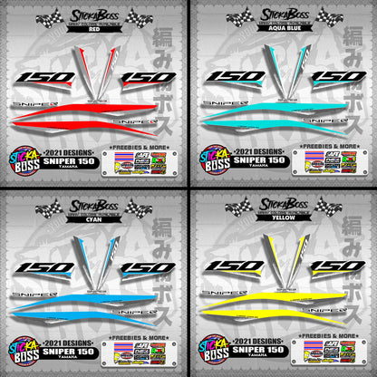 SNIPER 150 DECALS ( 2021 DESIGNS )【WITH FREEBIES】