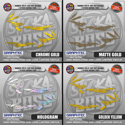 RAIDER 150 FI CUT OUT DECALS ( STOCK SATRIA F150 ) | VINYL WATERPROOF CUT-OUT STICKER DECALS