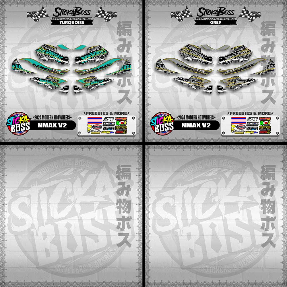NMAX V2 DECALS ( 2024 MODERN HOTWHEELS )【WITH FREEBIES】