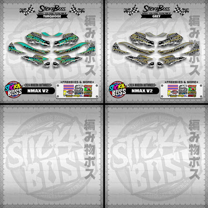 NMAX V2 DECALS ( 2024 MODERN HOTWHEELS )【WITH FREEBIES】