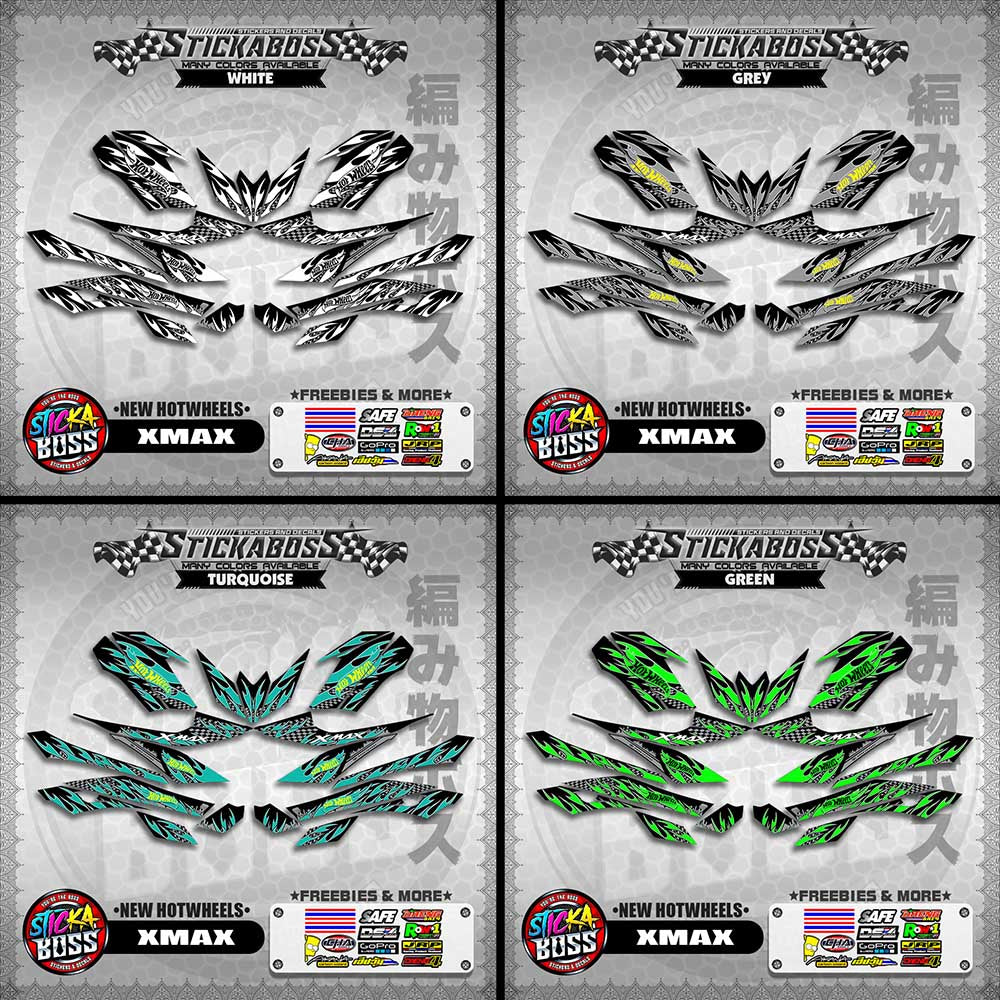 XMAX DECALS ( NEW HOTWHEELS )【WITH FREEBIES】