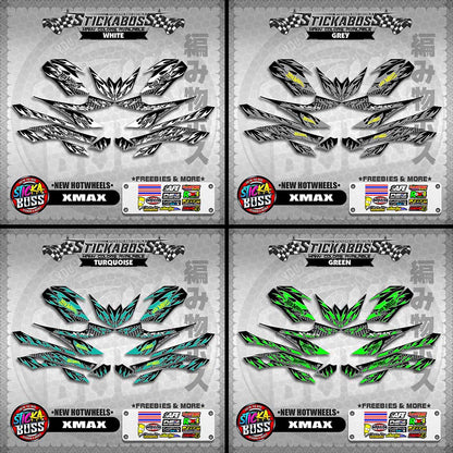 XMAX DECALS ( NEW HOTWHEELS )【WITH FREEBIES】