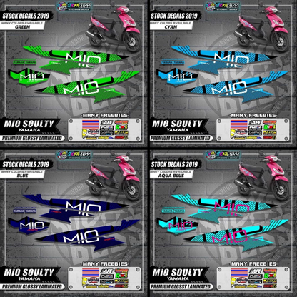 Mio Soulty Stock Decals ( 2019 Design )【WITH FREEBIES】