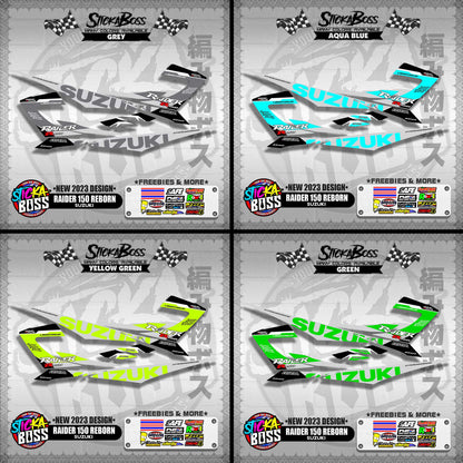 RAIDER 150 REBORN STOCK DECALS ( NEW 2023 DESIGN )【WITH FREEBIES】