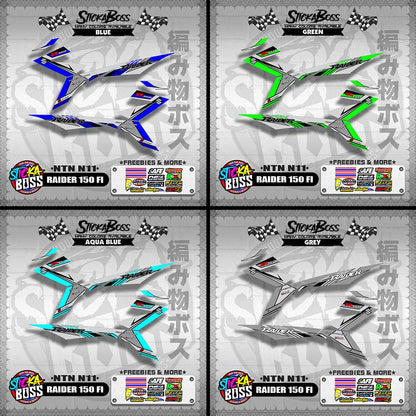 RAIDER 150 FI DECALS ( NTN N11 )【WITH FREEBIES】