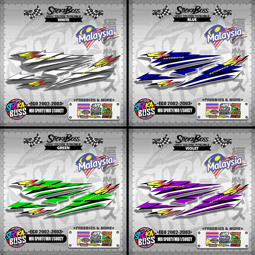 MIO SPORTY / MIO 1 / SOULTY DECALS ( EGO 2002-2003 )【WITH FREEBIES】