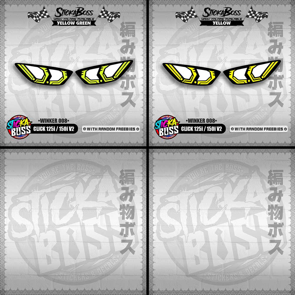 CLICK 125i / 150i V2 (WINKER 008) TRANSPARENT【WITH FREEBIES】