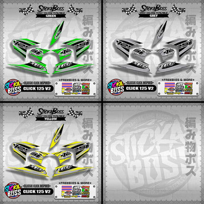 CLICK 125 V2 DECALS ( CLASSIC CLICK INSPIRED )【WITH FREEBIES】