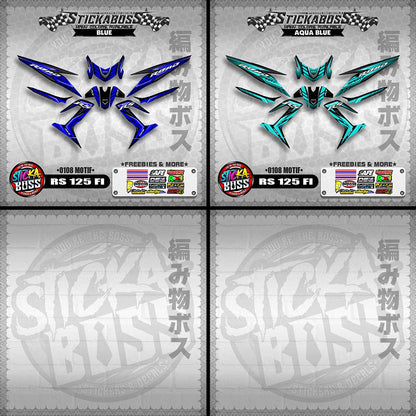 RS 125 FI DECALS ( 0108 MOTIF )【WITH FREEBIES】