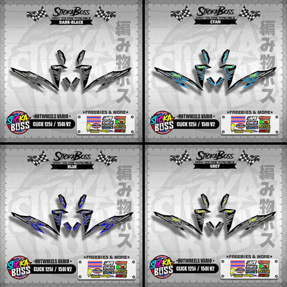CLICK 125i / 150i V2 DECALS ( HOTWHEELS VARIO )【WITH FREEBIES】